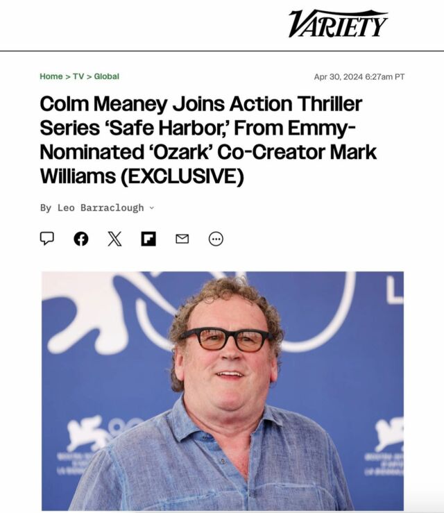 🚨Cast announcement : Colm Meaney joins Night Train Media’s SAFE HARBOR!
#colmmeaney @nighttrainmedia #safeharbor  @variety