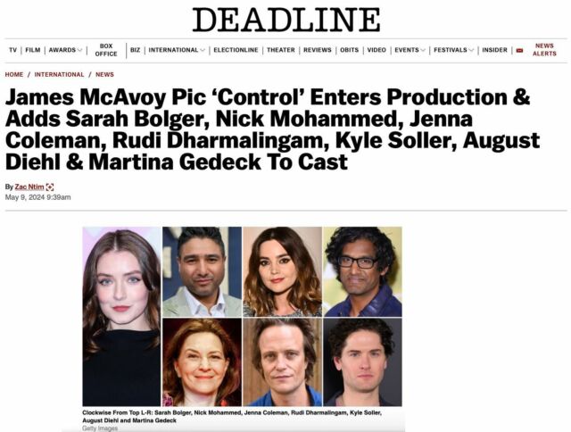 Sarah Bolger joins cast of Studiocanal and The Picture Company’s in new feature CONTROL ✨

@sarahbolger @studiocanal @thepicturecompany.uk #control #sarahbolger #deadlinehollywood